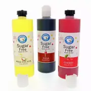 SUGAR FREE Snow Cone Syrup, Diet Shaved Ice Syrups, Pina Colada, Cherry, Cola