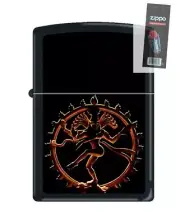 Zippo 218 Shiva Hindu God Barrett Smythe Collection RARE Lighter + FLINT PACK