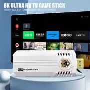 4K Video Game Console Retro TV Stick 64G HDMI 2 Wireless Controller Kids Gift