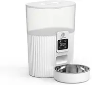 3L Large Capacity AraSyleon Programmable Pet Feeder, Dual Power Supply, Timer & Manual Feeding, Button Control Version