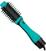 REVLON One-Step Volumizer RVDR5298 Hair Dryer & Hot Air Brush Blue Green W Case