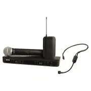 Shure BLX1288/PGA31 Dual-Channel Wireless Combo Headset & Handheld Mic System