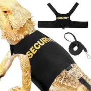 Adjustable Bearded Dragon Harness And Leash Lead Set for Reptile Lizard Supplies