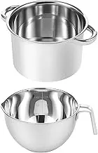 Fenteer Double Boiler Pot Set Chocolate Melting Pot with Spout for Soap Candy Making