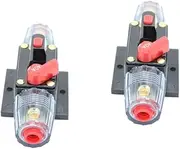 ULTECHNOVO Pcs Automatic Resettable Circuit Breaker a Car Button Gauge Wire Compatible