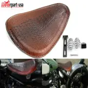 3" Spring Solo Driver Seat for Harley Sportster XL883 1200 Chopper Bobber Custom