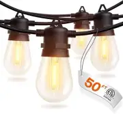 Luces De Cadena Para Exteriores Luces De Patio De 50 Pies Inastillables Us