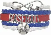 [Vikitoriously] Youth Baseball Bracelet Baseball Jewelry Baseball Charm Bracelet For Baseball Lovers,Baseball Team, Baseball Fans, Baseball Themed Gifts Bulk