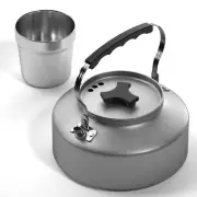 Teapot with Cup Stainless Steel Rustproof -corrosion Tableware Q8N9