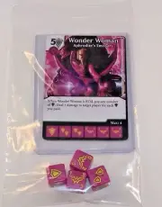 DC Dice Masters War of Light * WONDER WOMAN * CU Set UNCOMMON Common + 4 Dice