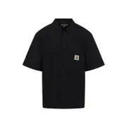 [Carhartt Wip] Carhartt Wip-Black Ss Craft Polyester Shirt-Uomo S STAND