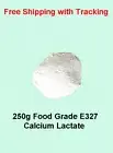 250g Food grade Calcium lactate E327 - Vegan, Gluten free