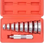 DAYUAN Metric Bearing Race and Seal Bush Driver Set, 9 Discs Collar Axle Housing Master Universal Aluminum Bush Drive Seal Kit for Automotive Wheel Bearings