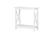 Maestro Furniture Isnelda Modern Stylish Wooden Hallway Console Hall Table Desk - White