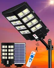 SL-2800W Solar Street Lights Outdoor, 280000LM Commercial Parking Lot Light Dusk