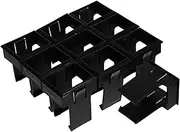 10pcs Circuit Breaker Bracket Miniature Circuit Breaker Panel Buckle Panel Mount Fixing Bracket Small Breaker Bracket Circuit Breaker Mount Holder Bracket Plastic Black