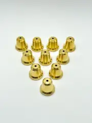 10x Medium Size Brass Cone Piece Cones Bonza Bucket Cones Fits Any Stem Size