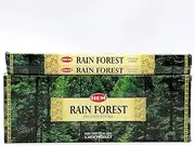 20/120 HEM Incense Sticks Nag Champa Hex Meditation Aroma Floral Home Fragrance, Rain Forest, 20 Sticks