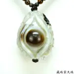 【藏珠家】精品42MMX33MM財咒天眼+藥師佛天珠項鍊