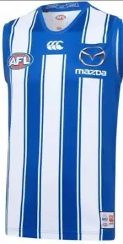 North Melbourne Kangaroos AFL Men's Footy On Field Replica Jersey / Jumper