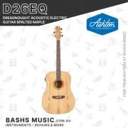 Ashton D26EQ Dreadnought Acoustic Electric Guitar Spalted Maple