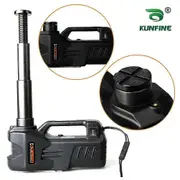 12v 5ton Car Electric Tire Lifting Car Jacks Hydraulic Air Infatable Car Floor Jack With Tire Gauge Air Pump