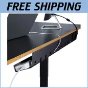Effortless Under-Desk Cable Management Solution - 2 Trays & 10 Clips for Ease