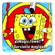 Sponge Bob Colourful Magic Face Washer Flannel Towel Children Bath Cotton #2