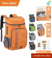 Ergonomic Leak-Proof Cooler Backpack with Bottle Opener - Perfect for Picnics