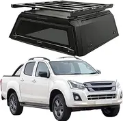 ATATNK Hard Shape Container Hardtop Canopy Truck Tonneau Cover Seal Compatible for Isuzu DMAX Chevy Colorado Aluminum Black Cover Pickup Truck Canopy