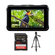 Atomos Shinobi 5 In HDMI 4K Monitor with 60 In Tripod and 32GB Memory Card