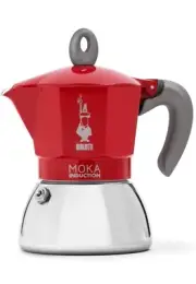 Bialetti Moka Induction Espresso Italian Coffee Maker 4 Cup Red