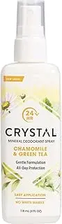 Crystal Mineral Chamomile and Green Tea Deodorant Spray 118 ml