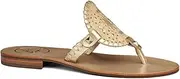 [Jack Rogers] Women's Georgica Raffia, Natural/Gold