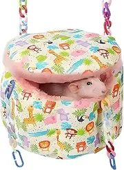 Jevnd Rat Hammock, Hanging Bed, Warm Sleeping Nest for Cage, Small Animal Accessories for Mice, Sugar Glider, Squirrel