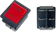 SKXMOD FWD-REV 6 Pin Toggle Rocker Switch Electrical Welding Machine Power 2 Position ON-Off Red Mini Boat Push Button(5pcs)