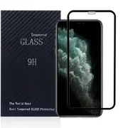 (1 Pack) Apple iPhone 11 Pro Screen Protector Full Coverage Tempered glass Case Friendly Screen Protector - Black