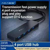 在飛比找蝦皮購物優惠-ACASIS USB Hub 4 Ports USB3.0/