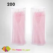 200 Disposable Lash Eyelash Micro Brush Mascara Wands Applicator Makeup Tool UK