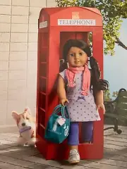 American Girl Doll Craft Patterns & Stickers for London Telephone Booth DIY lot