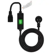 (15Feet) Right Angle Outdoor Waterproof Extension Switch Cord, in-Line On/Off...