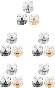 [Holibanna] Shirt Cufflinks Mens Ties Men's Tie Pearl Buttons Vintage Pins Buttons for Clothes Men Tie Clothes Pins Pin for Clothes Women's Pearl Cufflinks Sweater Clips Zinc Alloy