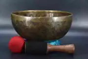D Note Carving Spiritual Healing Singing Bowl Set-9.53"Buddhist Meditation Bowls