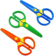 Plastic Child-Safe Scissor Set, Toddlers Training Scissors, Pre-School