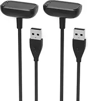 Sinoacc Charger for Fitbit Charge 5 & Luxe Cable Replacement 3.3Ft Smartwatch USB Magnetic Wireless Fast Charging Cable Cord for Charge 5 Luxe Fitness Tracker - 2Pack