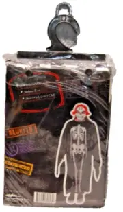 Halloween Adult Pull Over Skeleton Print 49 Inches Long Costume Theatrical NEW