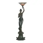 Art Deco Floor Lamp, Up Light, Lead Light, Stained Glass H195cm.