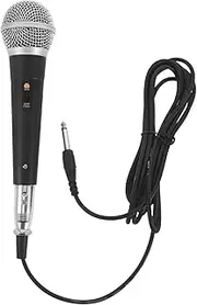 TOPPERFUN Wired Microphone Ktv Microphones Dynamic Mic Speaker Microphone Vocal Mic Microphone for Speaker Singing Mic Microphone Fine Microphone Metal Black