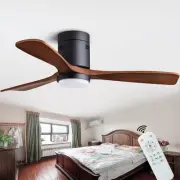 48" Recessed Ceiling Fans, Ceiling Fan with Lights with Remote Control, Indoo...