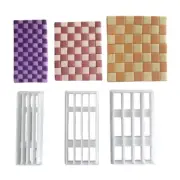 Gridded Clay Cutter Set for Clay Jewelry Making, Geometric Clay Cutter